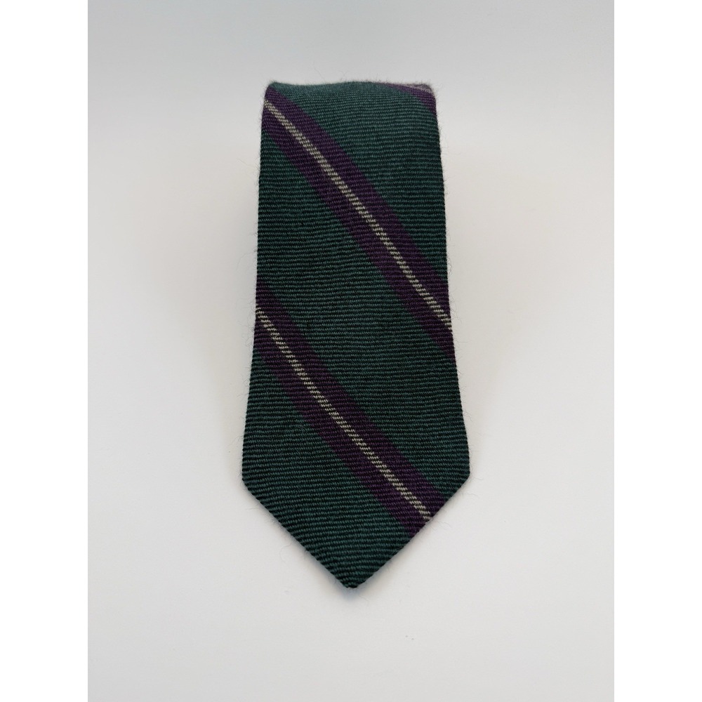 Vintage Briar Hand Fashioned Wool Tie MacGregor Hunting Ancient Tartan 59"